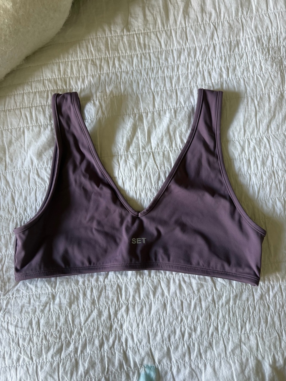 SET Active Mauve V-Neck Sports Bralette
